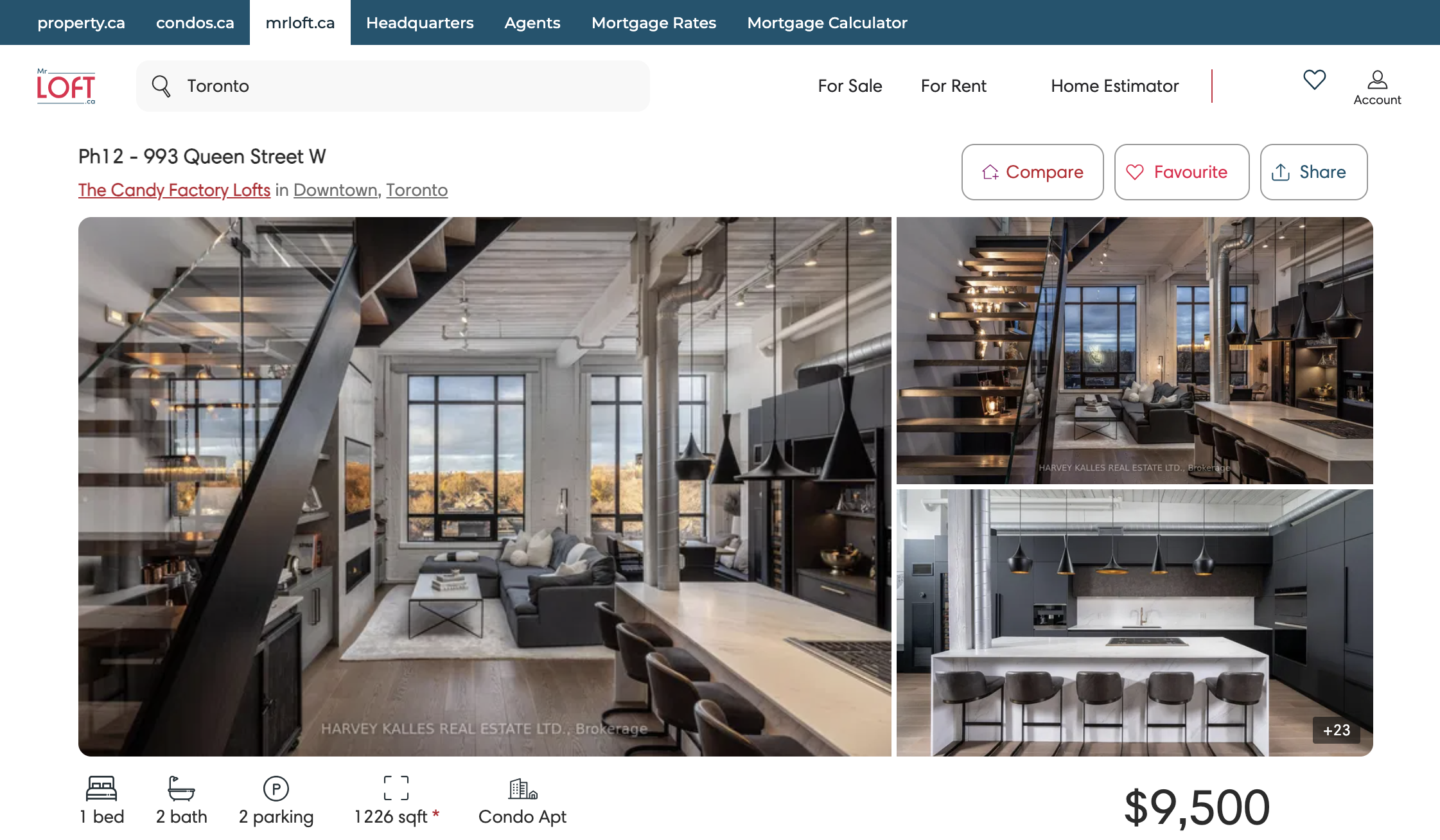 MrLoft.ca platform screenshot