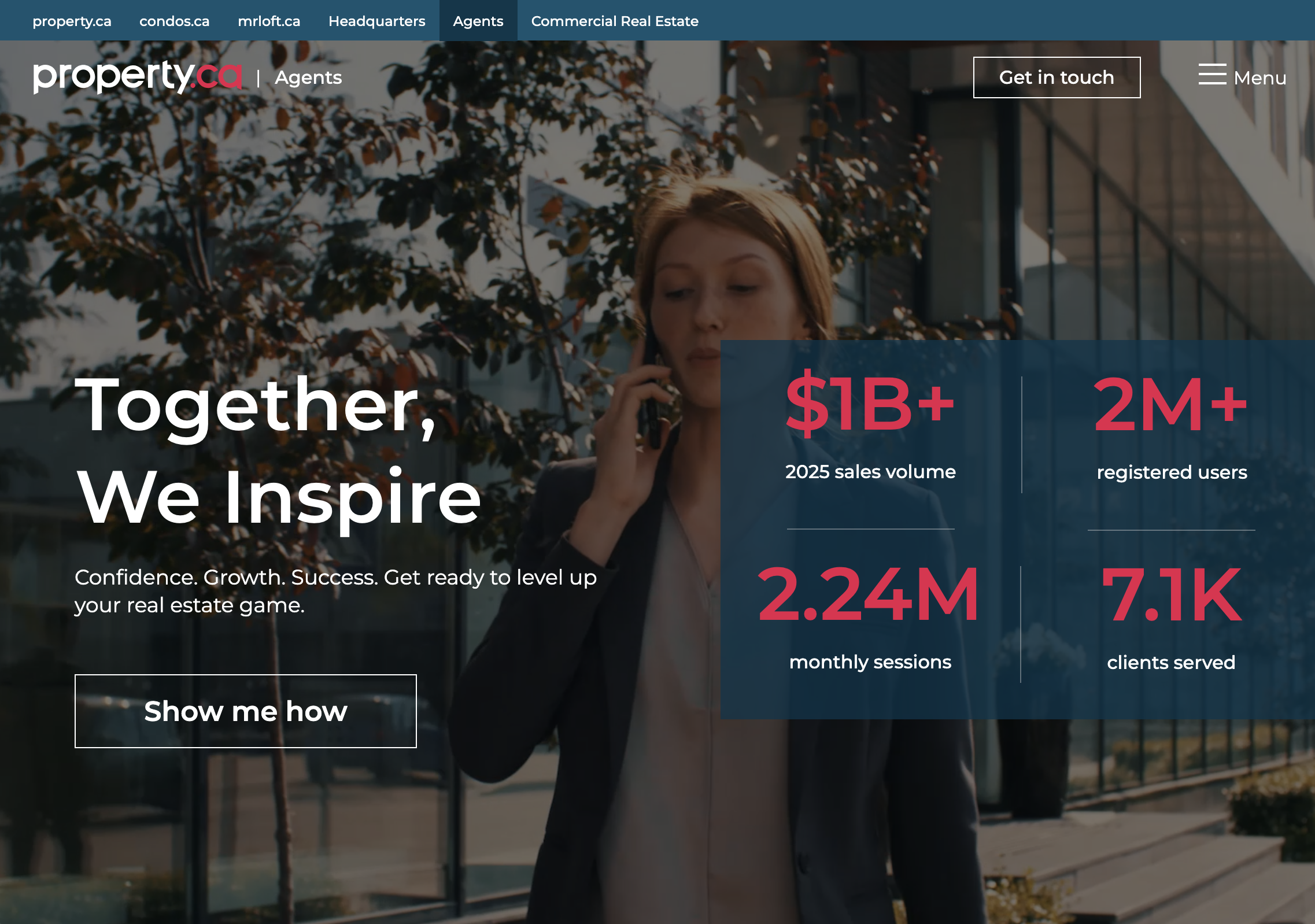 agents.property.ca screenshot